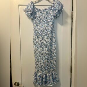 Hello Molly Blessing Blue Midi Dress